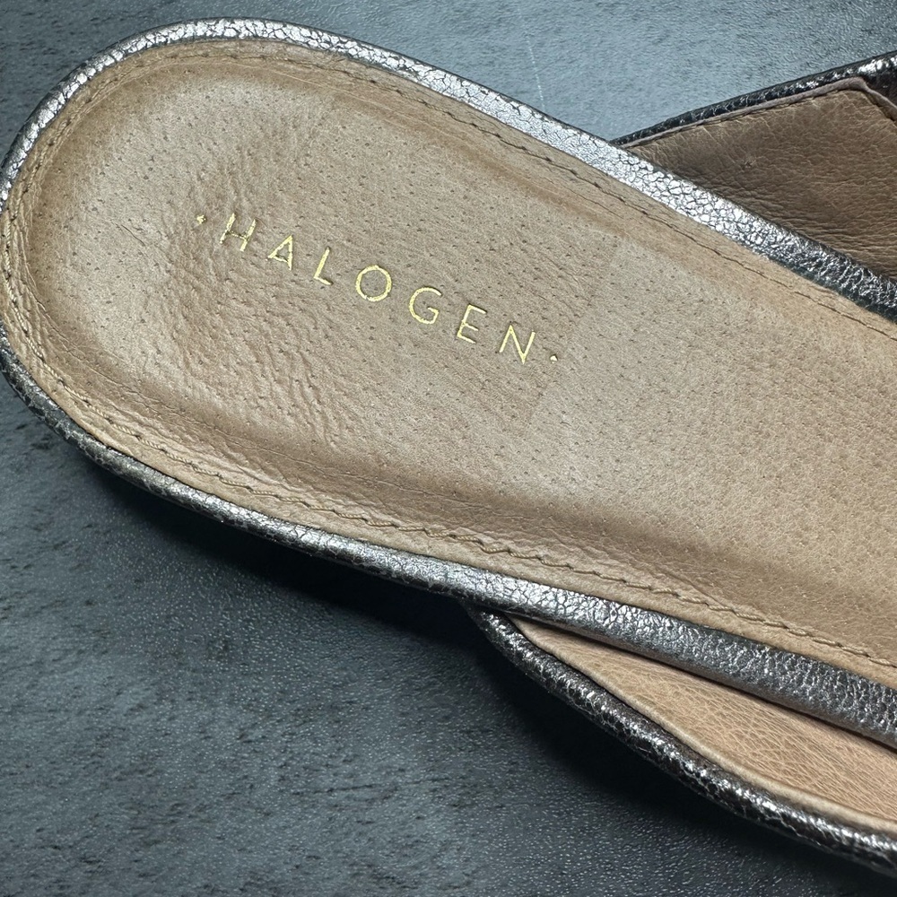 Halogen Silver Studded Black Mules - Picture 2 of 4